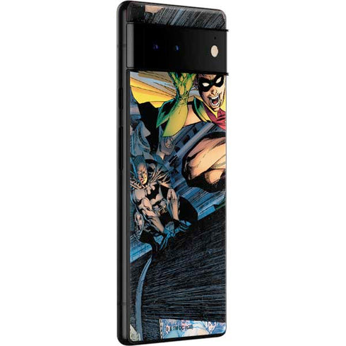 DC Comics Batman All Star Batman & Robin, The Boy Wonder ( Batman & Robin in Action) By Jim Lee Google Pixel 6 Pro Skin